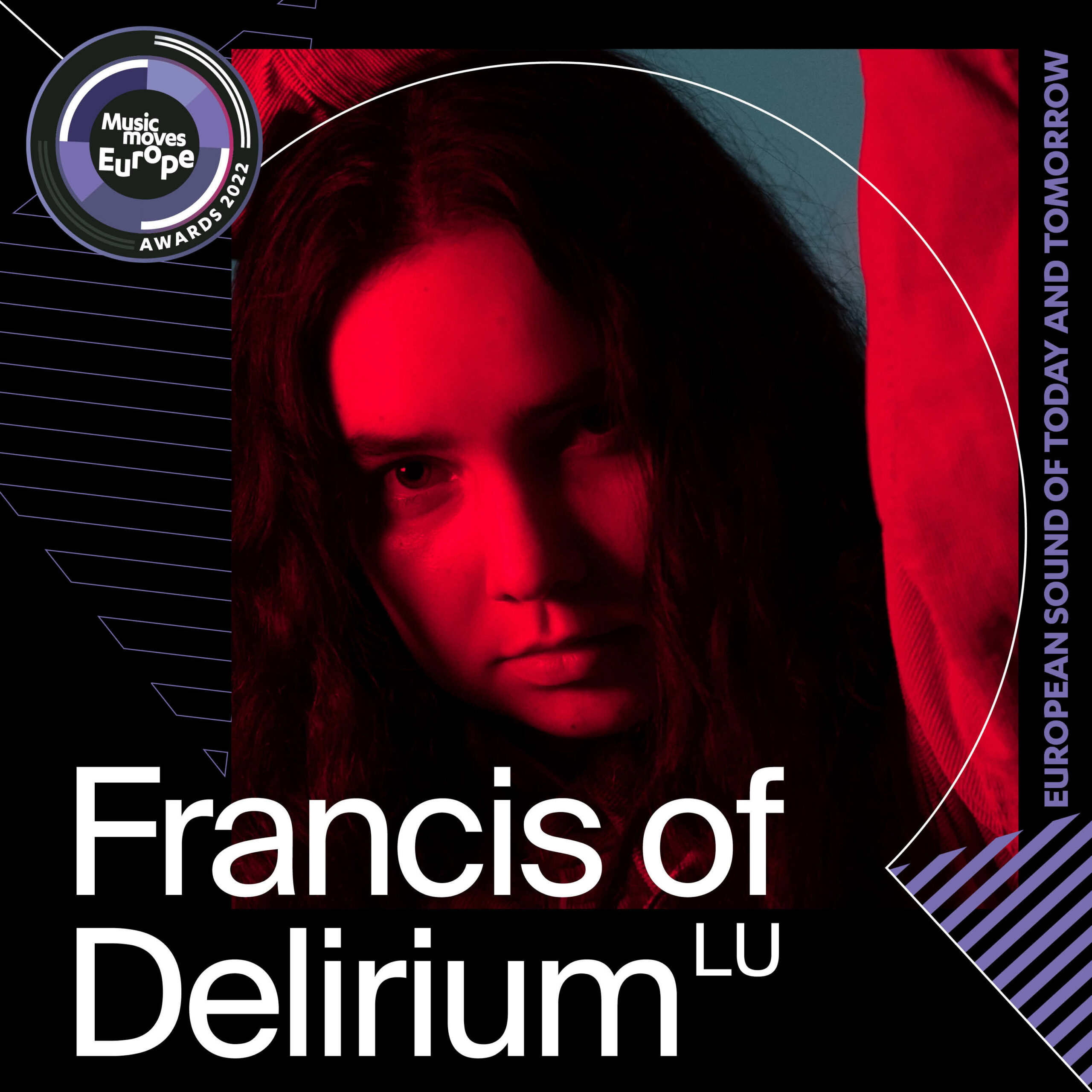 Francis of Delirium nominated for the prestigious Music Moves Europe Awards 2022