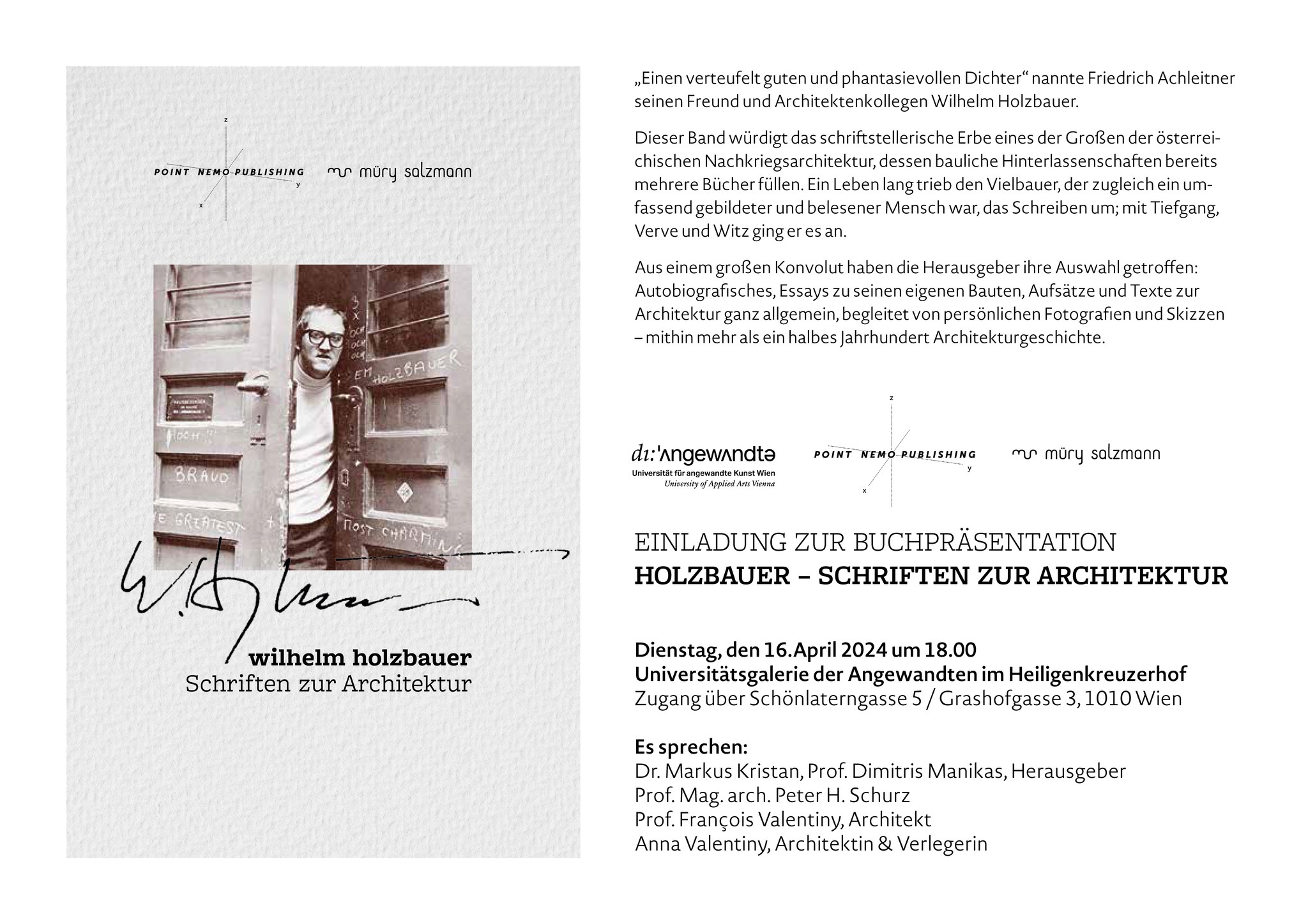 Point Nemo Publishing / Anna Valentiny - Holzbauer (Wien) DE